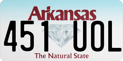 AR license plate 451UOL