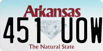 AR license plate 451UOW