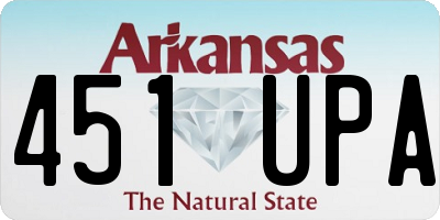 AR license plate 451UPA