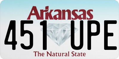 AR license plate 451UPE