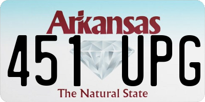 AR license plate 451UPG
