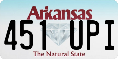 AR license plate 451UPI