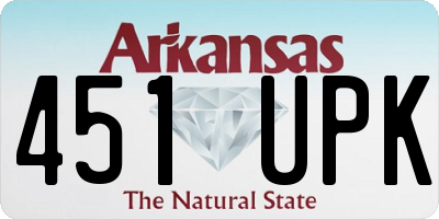 AR license plate 451UPK