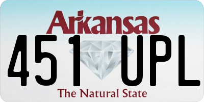 AR license plate 451UPL