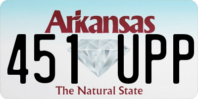 AR license plate 451UPP