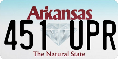 AR license plate 451UPR