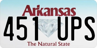 AR license plate 451UPS