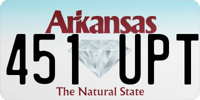 AR license plate 451UPT