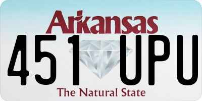 AR license plate 451UPU