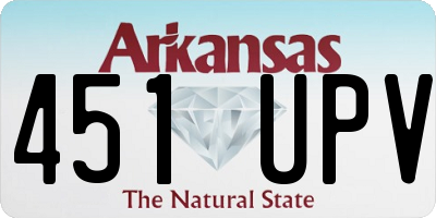 AR license plate 451UPV