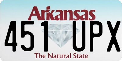 AR license plate 451UPX
