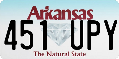AR license plate 451UPY