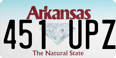 AR license plate 451UPZ