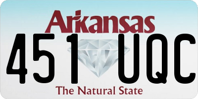 AR license plate 451UQC