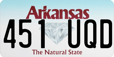 AR license plate 451UQD
