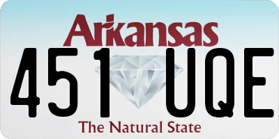 AR license plate 451UQE