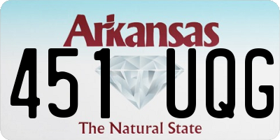 AR license plate 451UQG