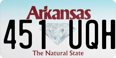 AR license plate 451UQH