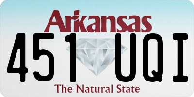 AR license plate 451UQI