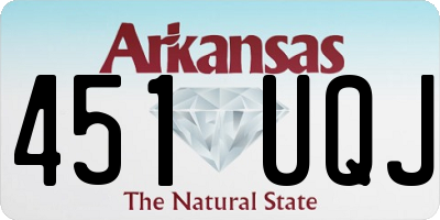 AR license plate 451UQJ