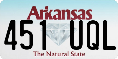 AR license plate 451UQL