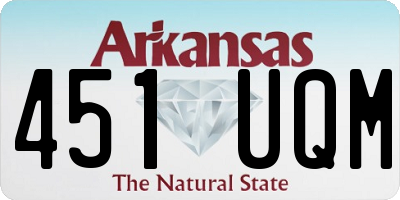 AR license plate 451UQM