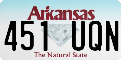 AR license plate 451UQN
