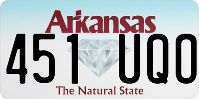 AR license plate 451UQO