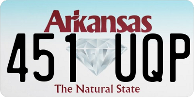 AR license plate 451UQP