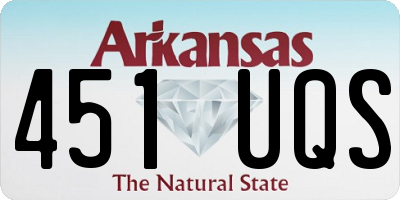 AR license plate 451UQS