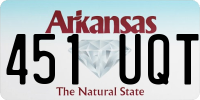 AR license plate 451UQT