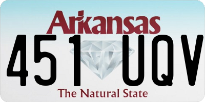 AR license plate 451UQV