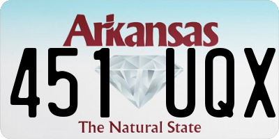 AR license plate 451UQX