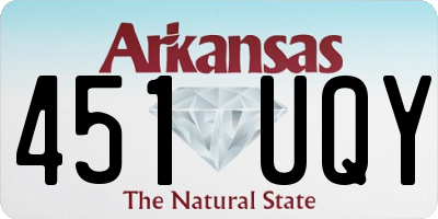 AR license plate 451UQY
