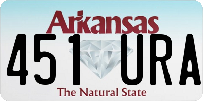 AR license plate 451URA