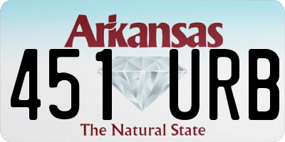 AR license plate 451URB