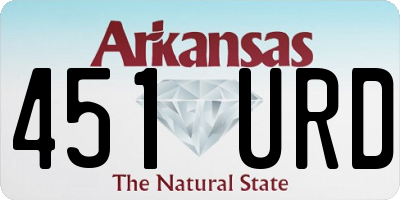 AR license plate 451URD