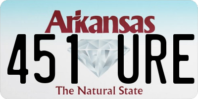 AR license plate 451URE