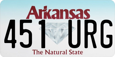 AR license plate 451URG