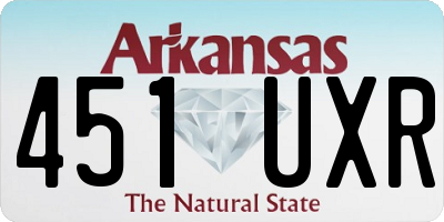 AR license plate 451UXR