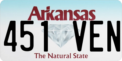 AR license plate 451VEN