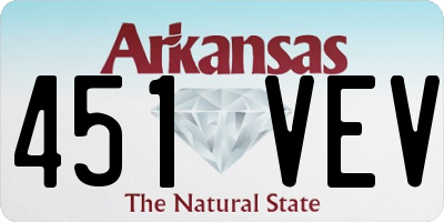 AR license plate 451VEV