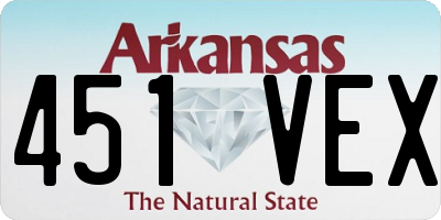 AR license plate 451VEX