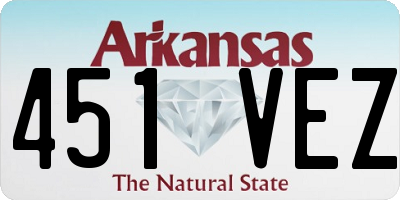 AR license plate 451VEZ