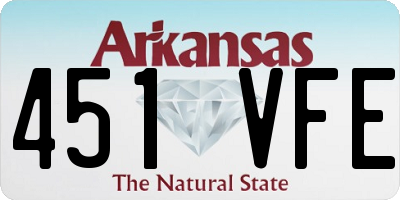 AR license plate 451VFE