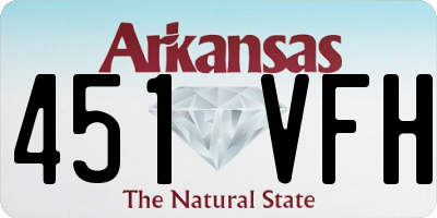 AR license plate 451VFH