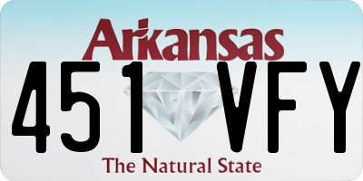 AR license plate 451VFY