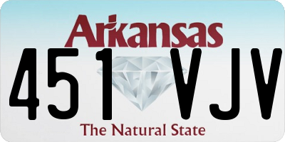 AR license plate 451VJV