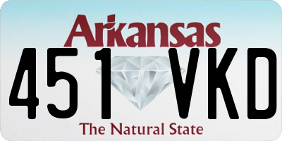 AR license plate 451VKD