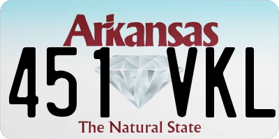 AR license plate 451VKL
